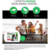 Frontline Combo chien - Anti-puces anti-tiques pour chien XL - 40-60kg - 3 pipettes