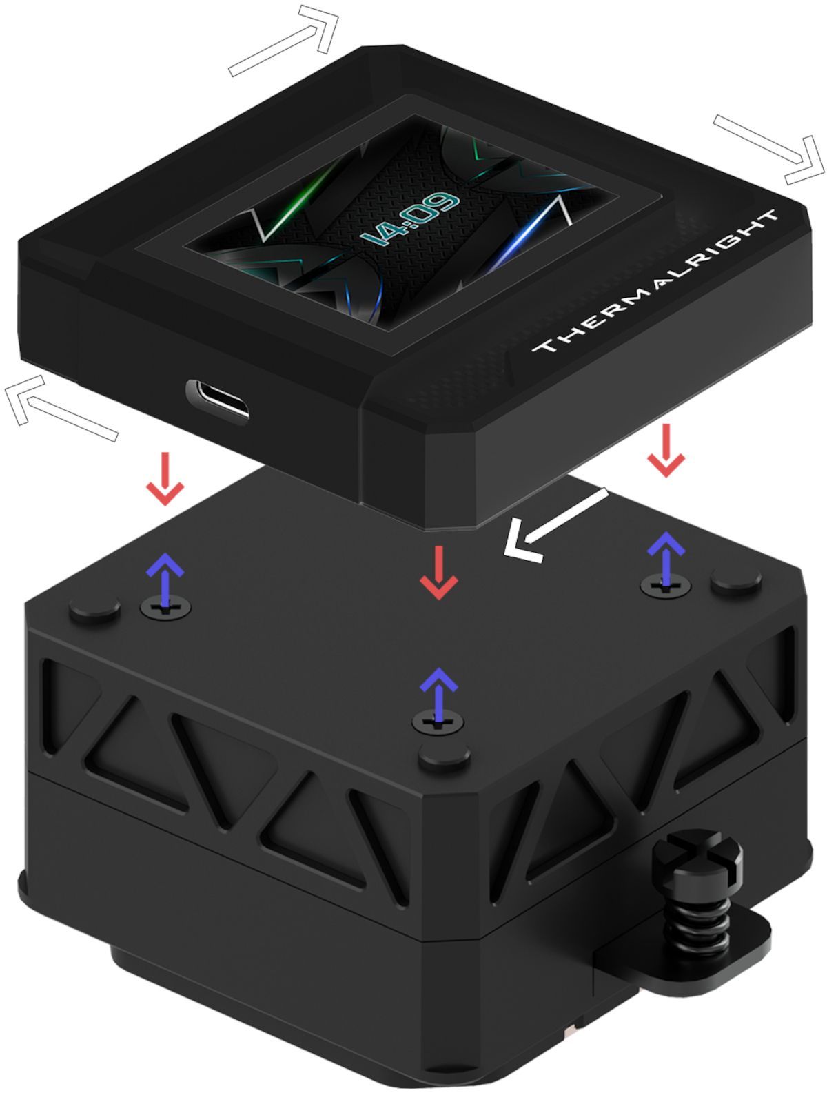 THERMALRIGHT - Frozen Warframe 240 SE - Watercooling AIO - Ventilateurs 120mm - Afficheur ARGB - Noir