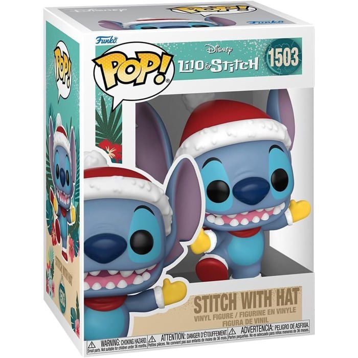 Figurine - FUNKO - Stitch avec chapeau - 9 cm - Multicolore - Pour enfants a partir de 3 ans