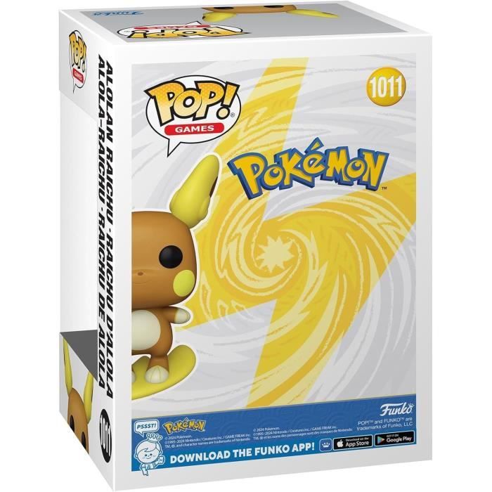 Figurine Funko Pop! - FUNKO - Raichu (Alolan) - 9 cm - Multicolore - a partir de 3 ans