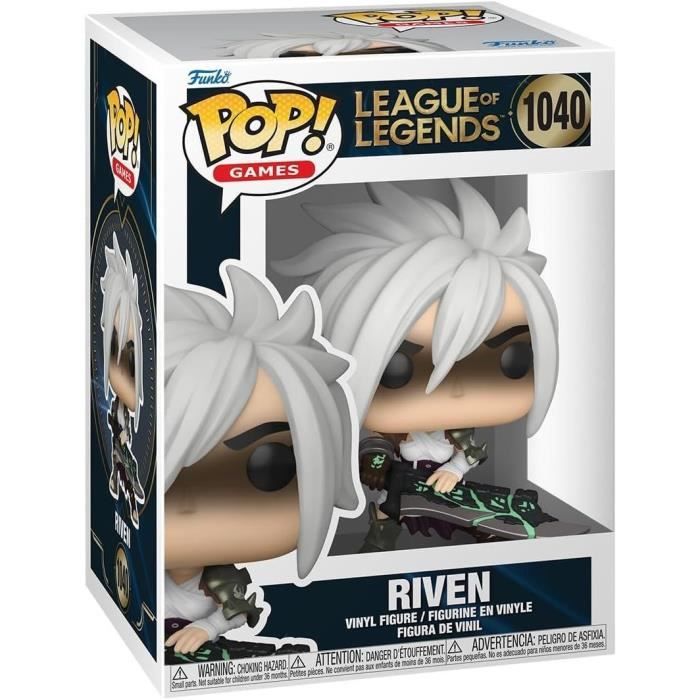 Figurine Funko Pop! - League of Legends - Riven - 9 cm - Vinyle - Emballage boîte-fenetre