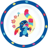 Lot vaisselle - FUN HOUSE - LILO ET STITCH Verre, assiette Ř22 cm et Ř16 cm, couverts, gourde et boite goűter