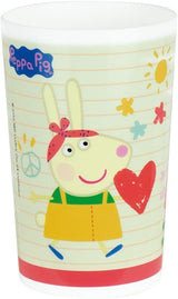 Lot vaisselle - FUN HOUSE - PEPPA PIG - 2 assiettes creuses Ø 22 cm, 2 verres 220 ml, gourde 350 ml, boîte a goûter et peluche 17 cm