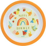 Lot vaisselle - FUN HOUSE - LES AMIS FRUITS - Verre, Assiette creuse Ø16 cm, Assiette plate Ø22 cm, Couverts, Peluche 27 cm