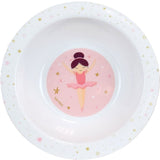 Lot vaisselle - FUN HOUSE - DANSEUSE BALLERINE - Assiette creuse Ø16 cm, plate Ø22 cm, verre 220 ml et peluche musicale 40 cm
