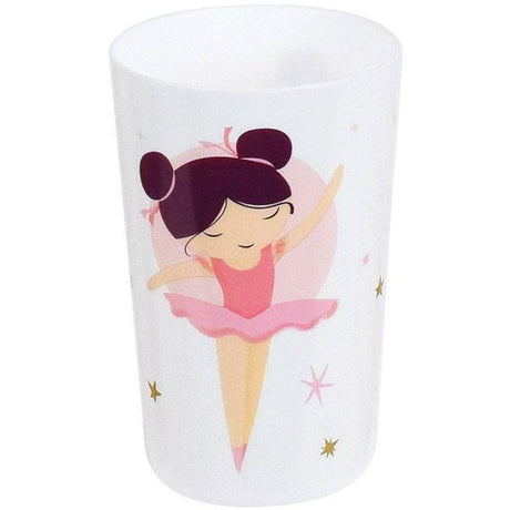 Lot vaisselle - FUN HOUSE - DANSEUSE BALLERINE - Assiette creuse Ř16 cm, plate Ř22 cm, verre 220 ml et peluche musicale 40 cm