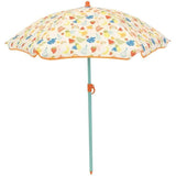 FUN HOUSE Fruity's Salon de jardin - 1 table H.46 x ř46 cm, 2 chaises H.53xl.38,5xP.37,5 cm et 1 parasol H.125 x ř100 cm