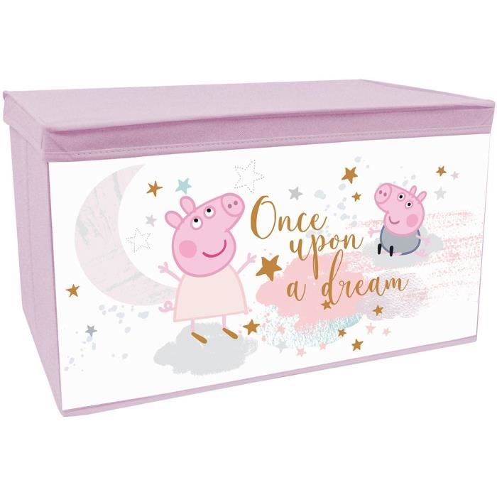 FUN HOUSE Peppa Pig Coffre a jouets - Pliable - 55,5 x 34,5 x 34 cm - Pour enfant