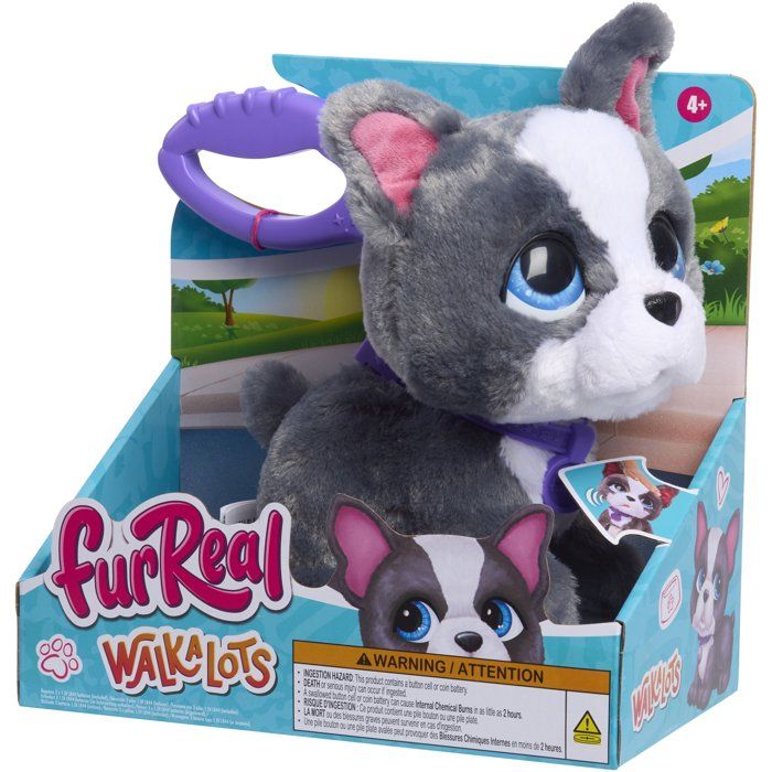 Peluche interactive Bouledogue Français, 23 cm, FURREAL FRIENDS, des 4 ans