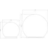 Sphere solaire GALIX - Effet verre brisé - Ř 15cm - 25 LED blanches