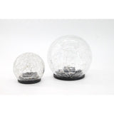 Sphere solaire GALIX - Effet verre brisé - Ř 15cm - 25 LED blanches