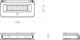 Spot solaire mural - GALIX - G2610 - Tres éclairant - Détecteur de présence - 1200 Lumens