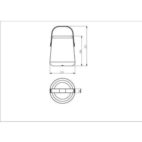Lanterne portative rechargeable GALIX G4420 - USB 9 LED - Blanc chaud