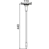 Decoration lumineuse solaire GALIX G4460 - Forme Tournesol - H44cm