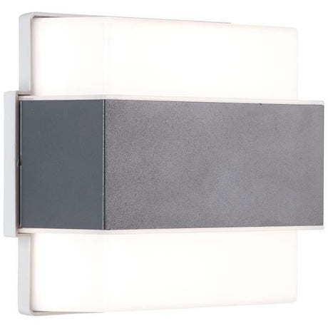 Applique murale extérieure - BRILLIANT - ARCHIE - Métal et plastique - Anthracite - LED intégrée -7 W IP44