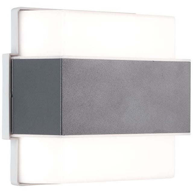 Applique murale extérieure - BRILLIANT - ARCHIE - Métal et plastique - Anthracite - LED intégrée -7 W IP44
