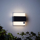 Applique murale extérieure - BRILLIANT - ARCHIE - Métal et plastique - Anthracite - LED intégrée -7 W IP44