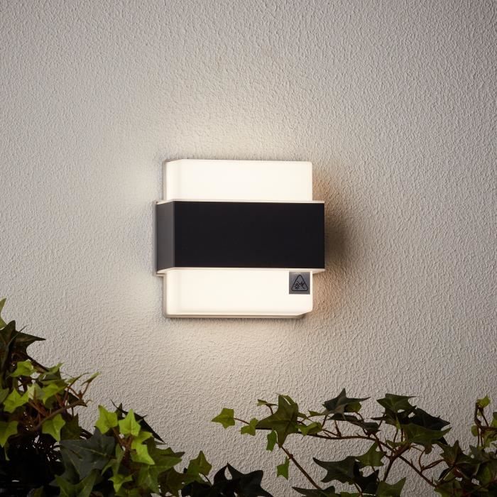 Applique murale extérieure - BRILLIANT - ARCHIE - Métal et plastique - Anthracite - LED intégrée -7 W IP44