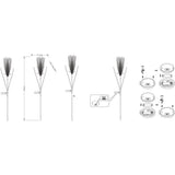 Décoration lumineuse  - GALIX - G4515 - Energie solaire : Plumeau