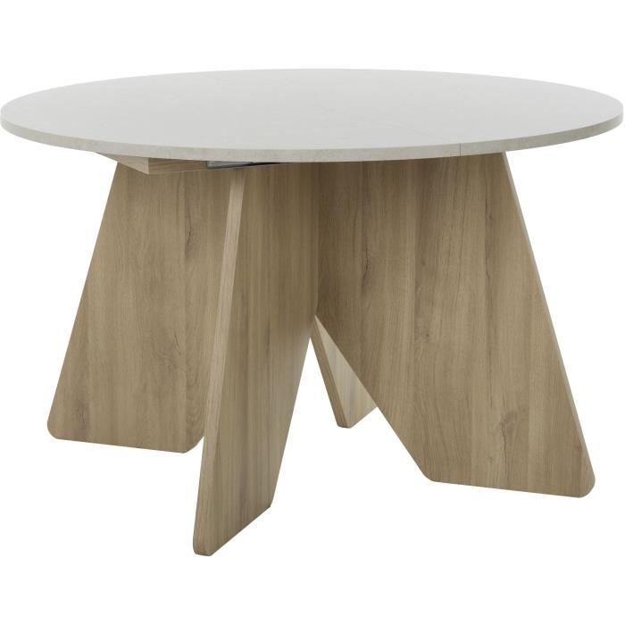 Table a manger - GALEO - Ronde - 4/6 places - 120/160 x 120 x 74 cm - DIAGONE