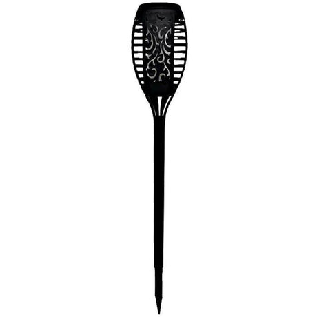 Torche solaire en résine 12 LED ambrée vacillantes Ř 7,3cm H47cm - GALIX