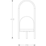 Lampe sur batterie rechargeable USB 200 Lumens H43 cm - GALIX