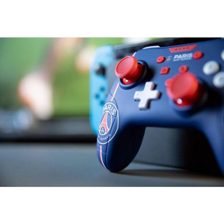 Manette de jeu - Nintendo Switch, Switch 2 et PC - PSG - Filaire - Bleu, blanc et rouge - Fonction vibration - Câble 3 m - Konix