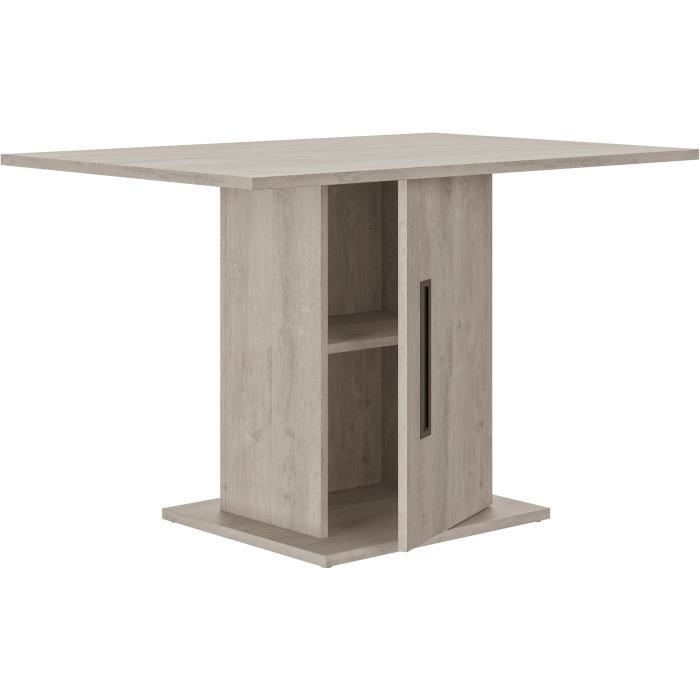 Table a manger - Boston - Rectangulaire - Pied fut - 6 personnes - L 120 x  P 80 x H 76 cm - Gami