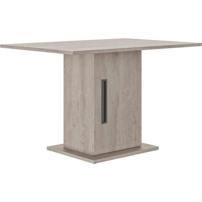 Table a manger - Boston - Rectangulaire - Pied fut - 6 personnes - L 120 x  P 80 x H 76 cm - Gami