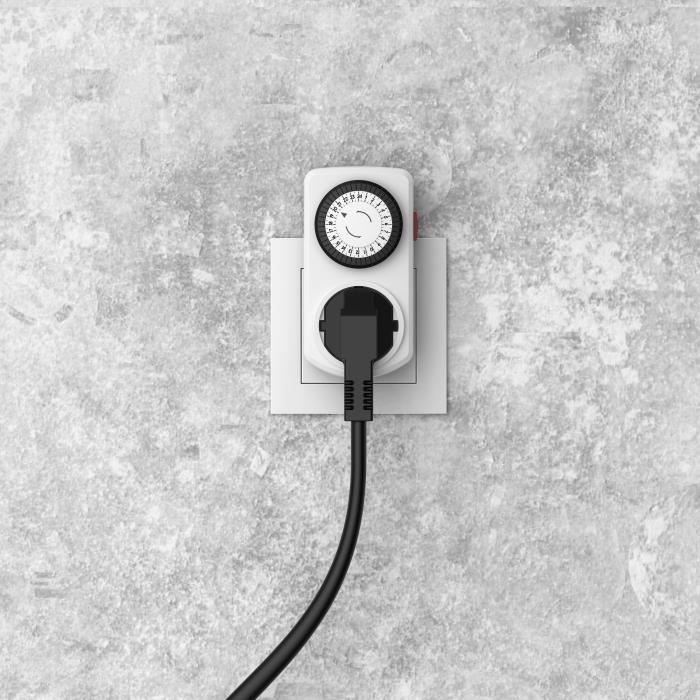 Programmateur Mécanique Journalier - GAO - Modele 7301 - 2 Minis - 48 Programmes - 3680W