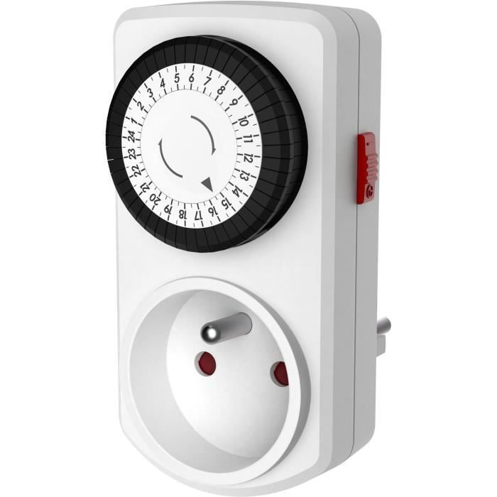 Programmateur Mécanique Journalier - GAO - Modele 7301 - 2 Minis - 48 Programmes - 3680W