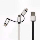 Enrouleur de câble USB - GAO - 3-en-1, 2m, charge rapide