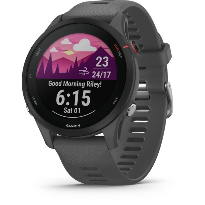 Montre connectée sport - GARMIN - Forerunner 255 - Grise