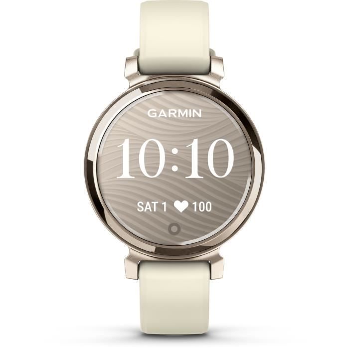 Montre connectée - GARMIN - Lily 2 - 25,4 x 21,3 mm - Cream Gold avec bracelet Blanc coco