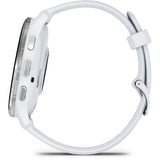 Montre GPS connectée - GARMIN - Venu 3 - WiFi - 35,4 mm - Acier Silver, boîtier blanc