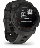 Montre connectée sport - GARMIN - Instinct E - 45 mm - Noir/Gris charbon