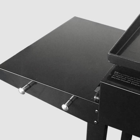 GARDEN MAX Plancha gaz MERIDA - 4 feux - Sur chariot - 127 x 46,5 x 95 cm - Acier émaillé - Surface de cuisson: 75 x 35 cm - Noir