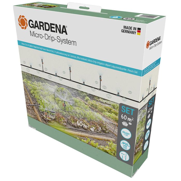 Kit d'initiation pour potagers GARDENA - jusqu'a 60m² - 13450-20