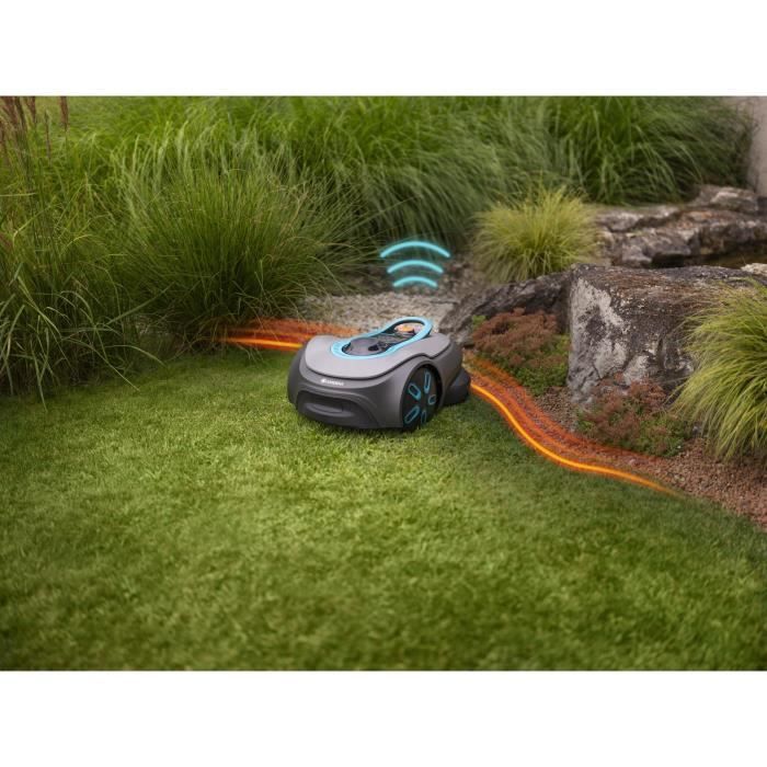Tondeuse robot - GARDENA - Smart SILENO Free 800 - Sans câbles périphériques - Surface 800 m˛ - Inclus smart Gateway