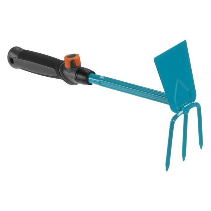 Serfouette a fleurs Combisystem GARDENA - Acier enduit - Outil pour travaux de sol - Garantie 25 ans