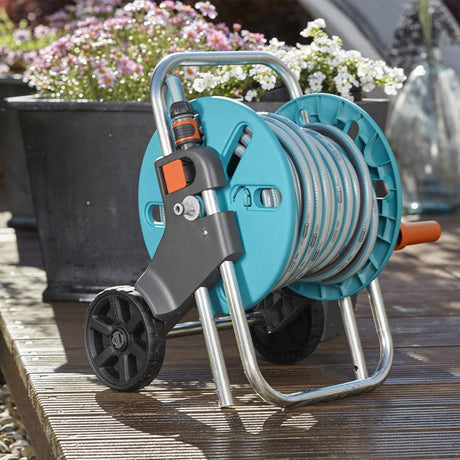 Dévidoir sur roues GARDENA CleverRoll taille S - Tuyau 20m ř 13mm et lance d'arrosage - Garantie 5 ans