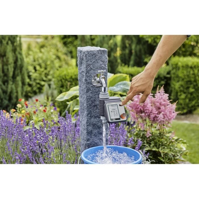 Programmateur d'arrosage Master GARDENA - 1892-20 - Ecran LCD - Pression max 12 bar - Résistant a l'eau
