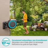 Dévidoir automatique mural RollUp L GARDENA - Longueur 30m - Ø13mm - Kit complet - Garantie 5 ans