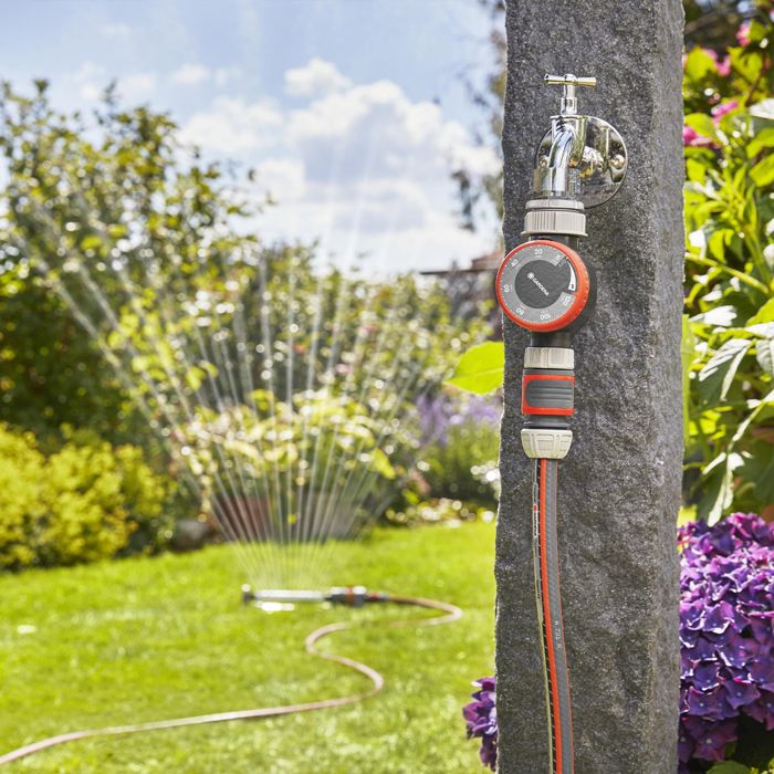 Minuterie d'arrosage GARDENA - Systeme Micro-Drip - Résistant a la météo - Fonctionne sans pile (1169-20)
