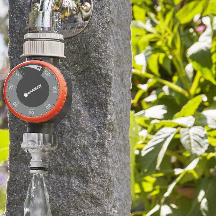 Minuterie d'arrosage GARDENA - Systeme Micro-Drip - Résistant a la météo - Fonctionne sans pile (1169-20)