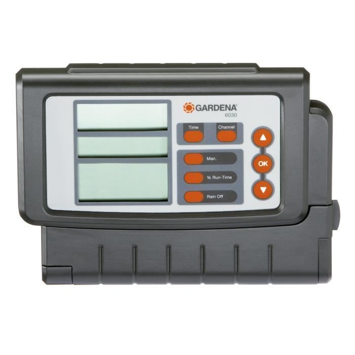 GARDENA Programmateur 6030 Classic  Ecran LCD  Systeme centralisé  Boîtier pour intérieur  Branchement sur 230V  (1284-20)