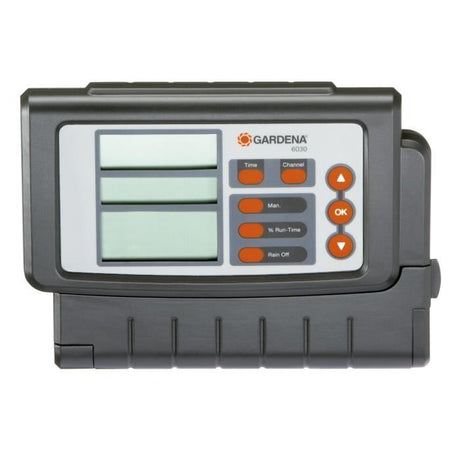 GARDENA Programmateur 6030 Classic – Ecran LCD – Systeme centralisé – Boîtier pour intérieur – Branchement sur 230V – (1284-20)