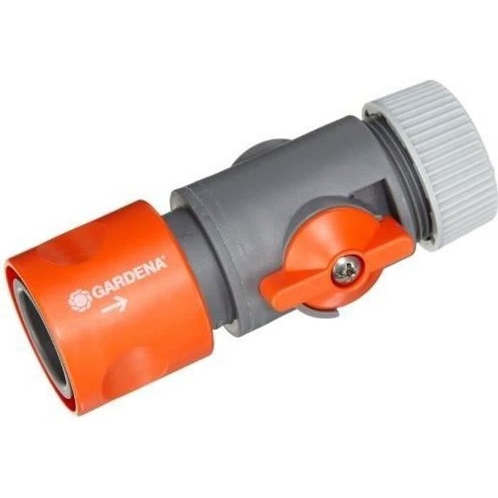 GARDENA Raccord régulateur – Compatible tuyaux Ř13mm & Ř15mm – Réglage débit & pression – Résistant gel – Garantie 5 ans (2942-20)