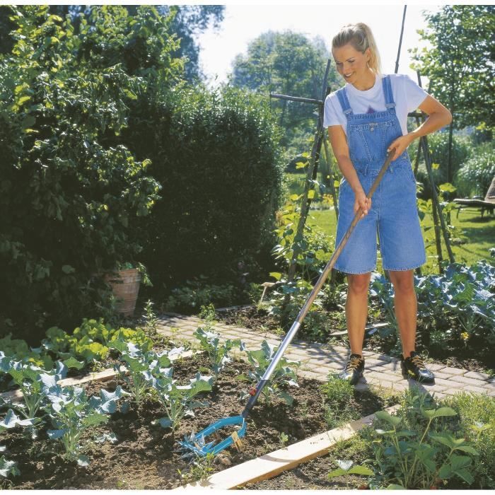 GARDENA Émietteur-sarcleuse 14cm Combisystem – Acier galvanisé haute qualité – Outil ensemencement – Garantie 25 ans (3195-20)