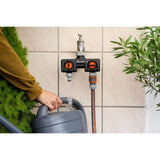 GARDENA Sélecteur d'arrosage 2 voies  Double sorties d'eau indépendantes  Connexion unique GARDENA  Garantie 5 ans (8193-20)